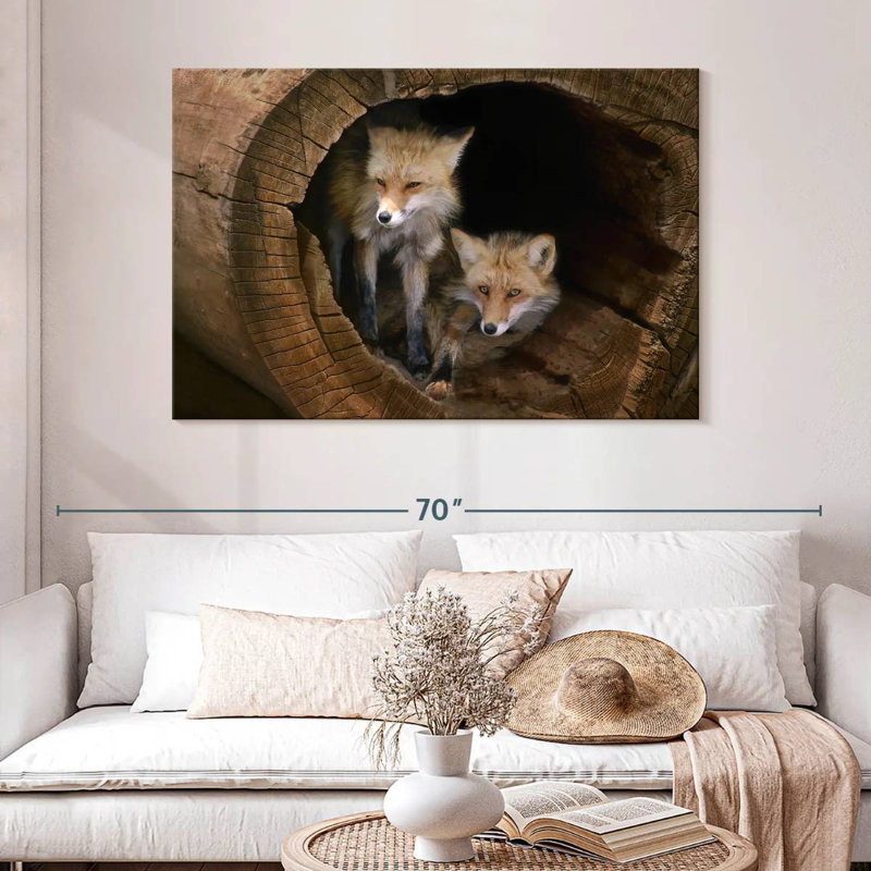 Brampt Kit Foxes, 32" H x 48" W