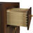 Walnut 2-Drawer Nightstand Bedside Table