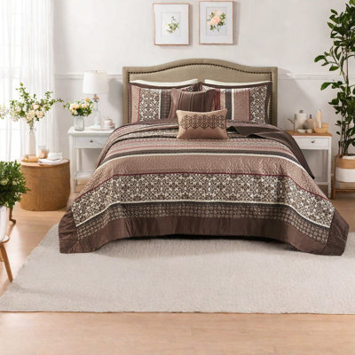Ensemble de literie réversible en jacquard de californien