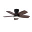 Hot sales 32 pouces moderne ventilateur de plafond noir avec lumière 3 pales en bois massif télécommande DC moteur à intensité variable avec DEL-117542405-117542404