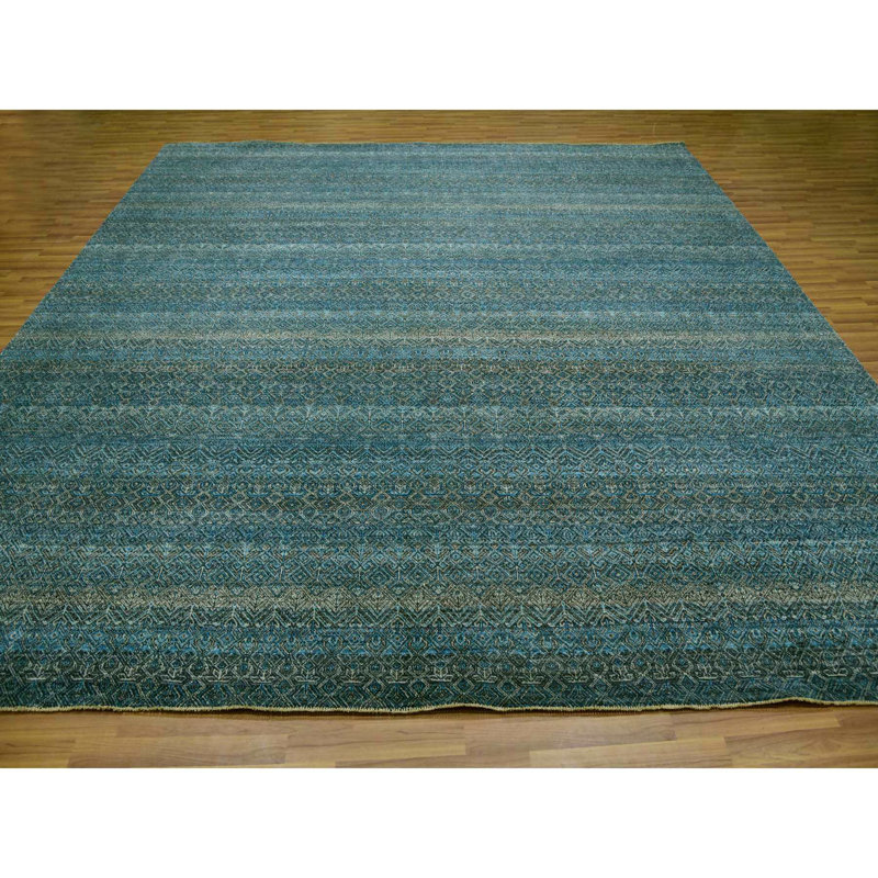 Tapis carré en laine noué à la main 11 pi 11 po x 11 pi 11 po Kohinoor