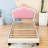 Upholstered Platform Bed With Crown Headboard-106647426-106647436