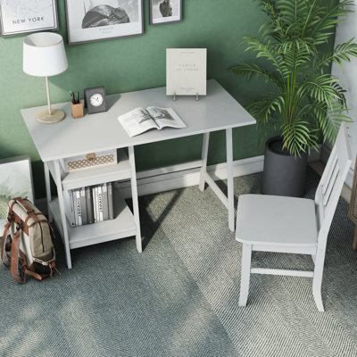 Solid Wood Base Writing Desk
