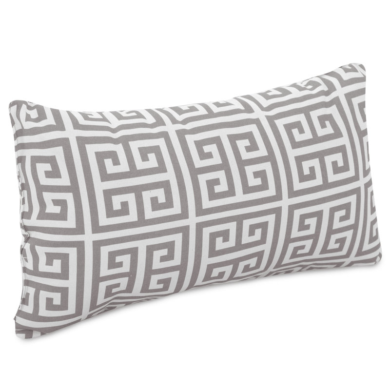Towers Geometric Outdoor Reversible Throw Pillow