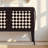 Modern Black Solid Wood Sideboard