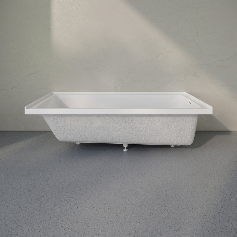 Baignoire de trempage en alcôve droite droite avec accoudoirs intégrés Voltaire 72 X 36, Oui