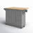 Hardiman 53.75" Kitchen Island with  Locking Wheels-1154830140