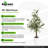 Algreen 29" Faux Ficus Tree in White Decorative Planter