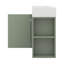 Meuble-lavabo flottant moderne 21,6 po avec lavabo en céramique, meuble de rangement mural avec porte et rangement à droite-680242169
