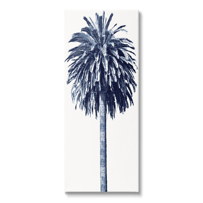 Art contemporain sur toile, vue de palmier par Devon Davis, H 30 po x l 13 po x P 1,5 po, Toile tendue