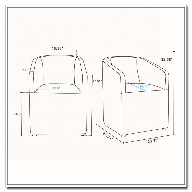 Fauteuil de salle à manger en similicuir, Gris