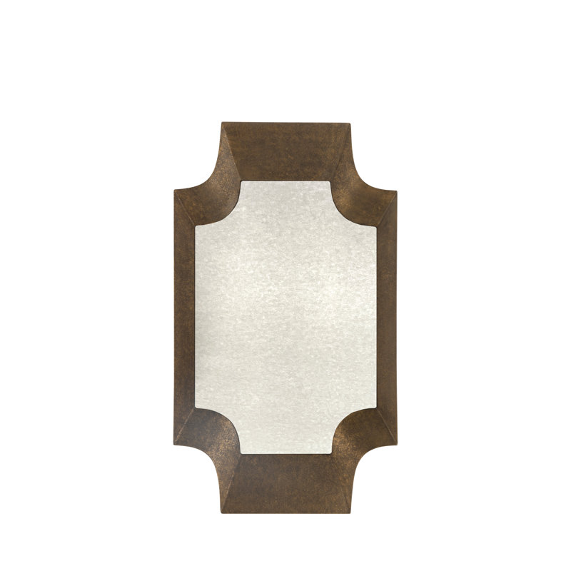 Farris Mirror - White, Brown