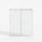 Sliding Shower Glass Door ,Certified Thick Clear Clear Tempered Glass-111036610