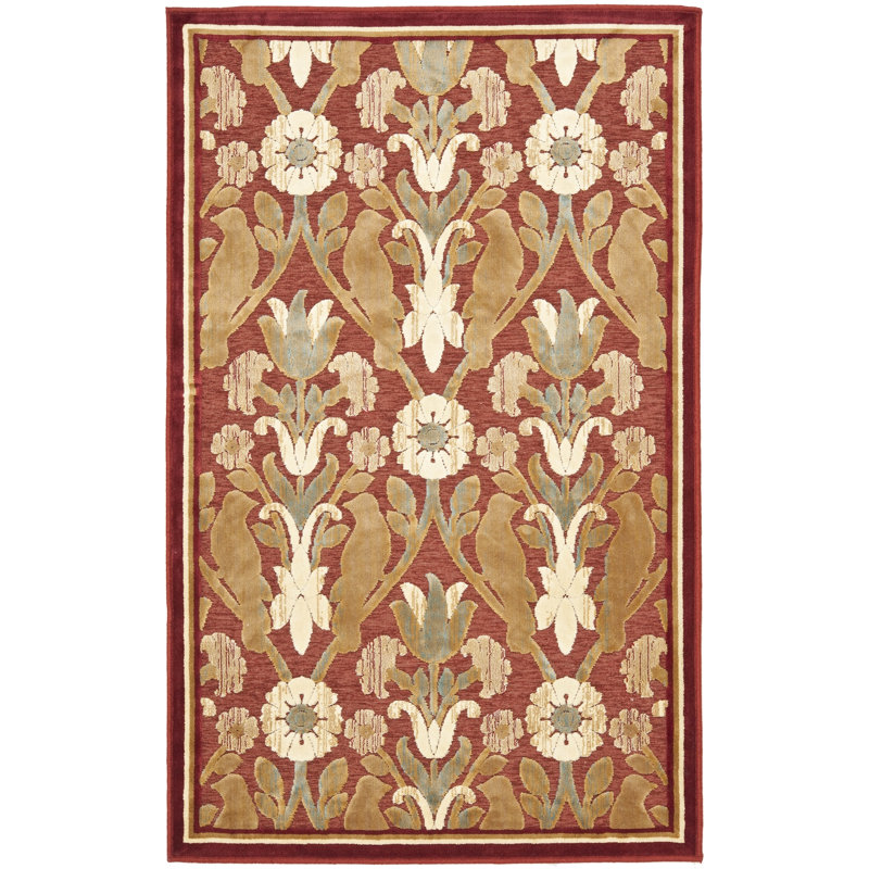 Saint-Michel Performance Floral Rug, Rectangle 2'7" x 4'