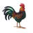 Metal Rooster Statue