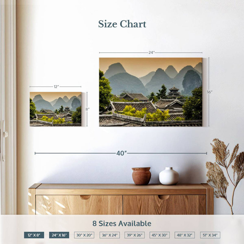 Adella Chinese Buddhist Temple, 16" H x 24" W