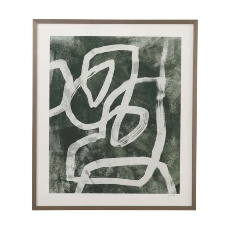 Chalk Line I, reproduction encadrée