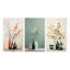 «Beige corail Mid Century Minimalist Oasis Poteries», 3 pièces sur toile-702920398-702920399