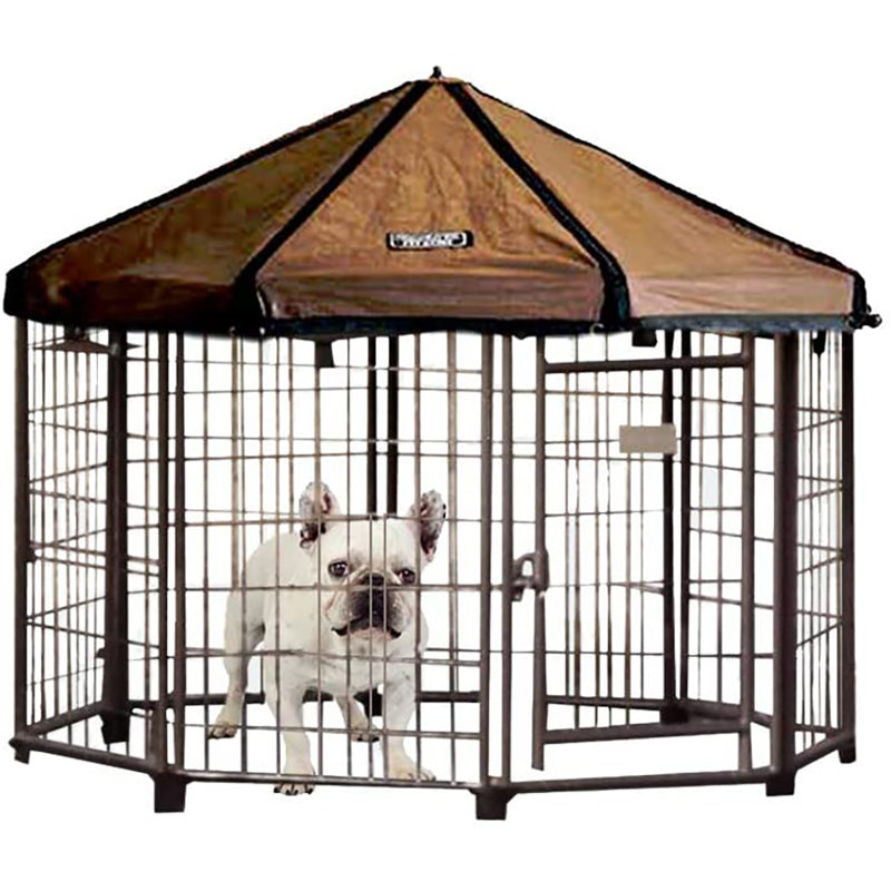 18'' H Panel Metal Yard Kennel With Door
