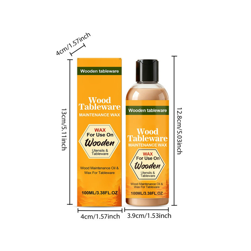 100 ml assaisonnement de bois cire d'abeille naturelle cire d'abeille meubles nettoyant à bois multi-usage conditionneur de bois pour planchers de meubles planches à découper restaure l'éclat