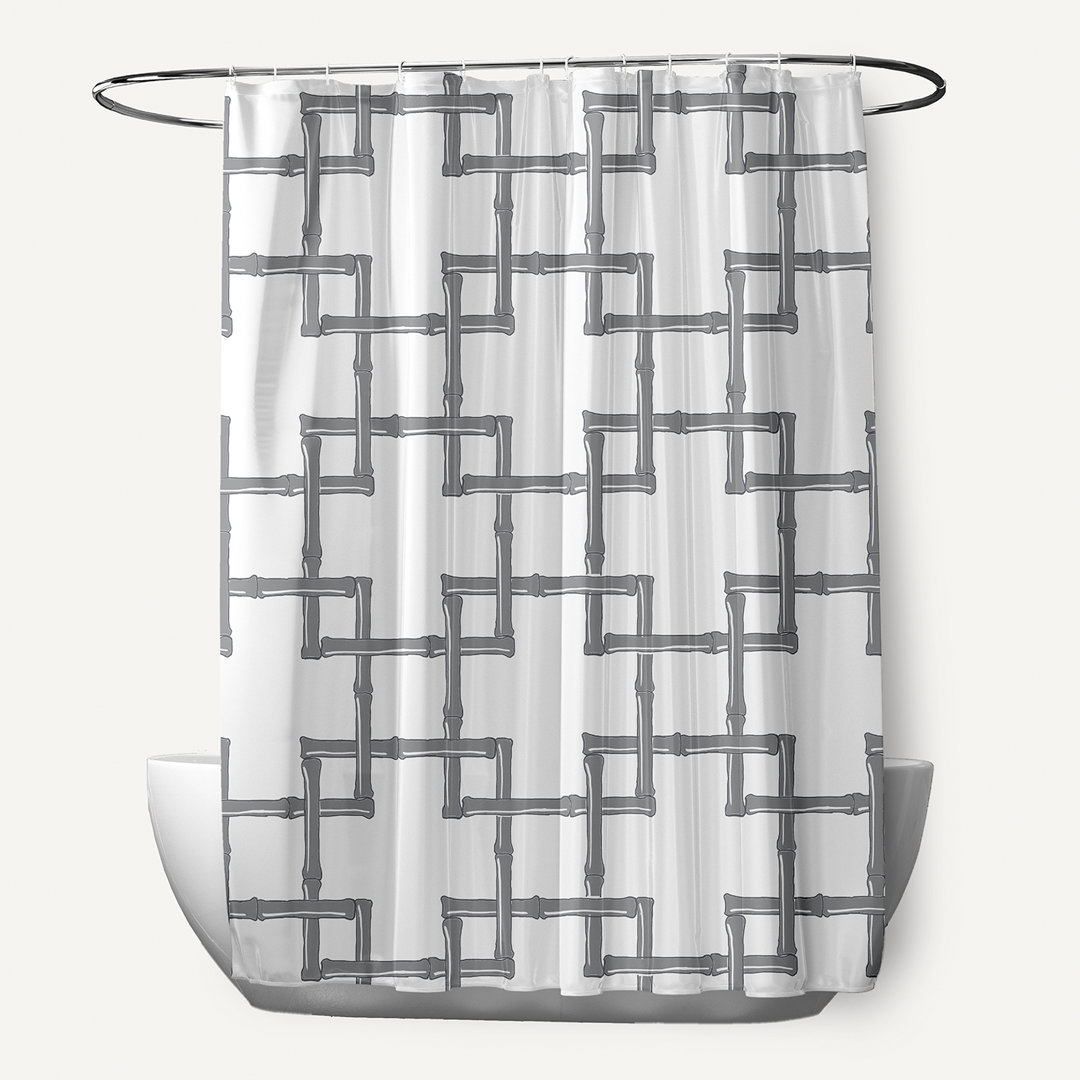 Connelly Geometric Shower Curtain Bay Isle Home™ 