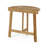 Outdoor Half-Round Folding Acacia Wood Bistro Table, Natural-603826344