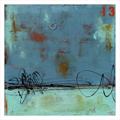 Blue Bay Marina I Print by Erin Ashley