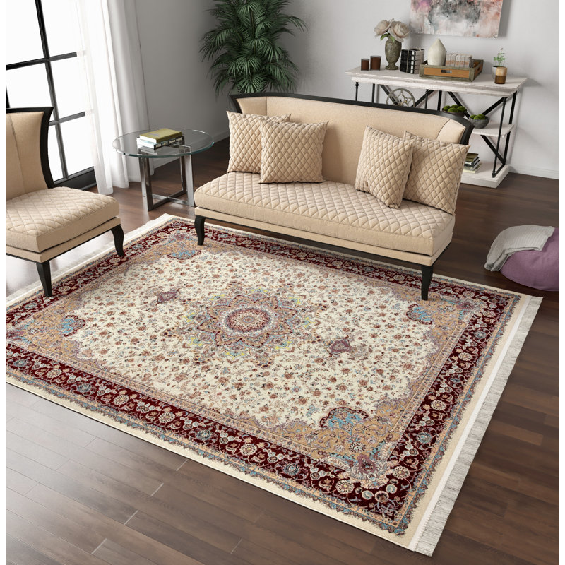 Tapis intérieur / extérieur en laine Feeny, Rectangle 8 pi x 11 pi