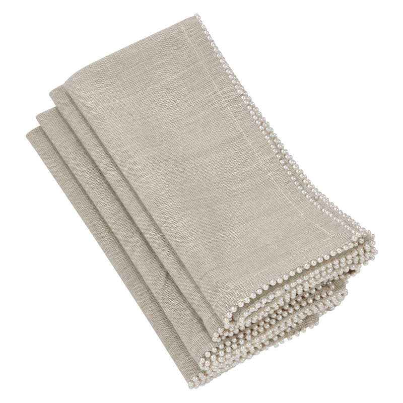 Serviette en coton 18 po perle, Naturel