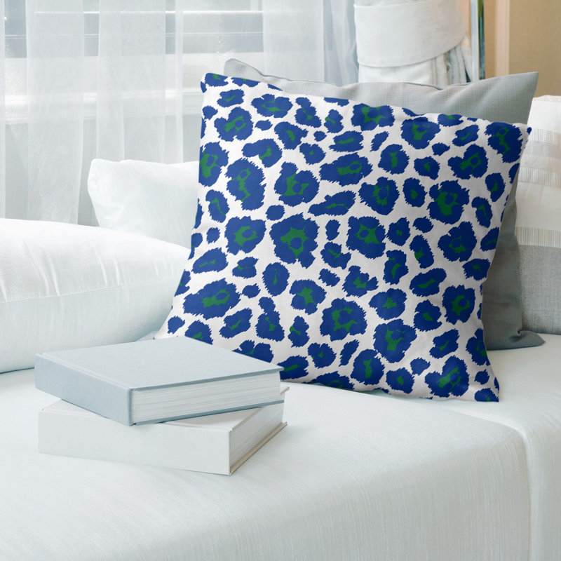 Housse de coussin carré, Blanc, Croisé en coton, 18" x 18"