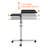 Mount-It! Rolling Laptop Tray and Projector Cart, Height Adjustable Presentation Cart with Wheels