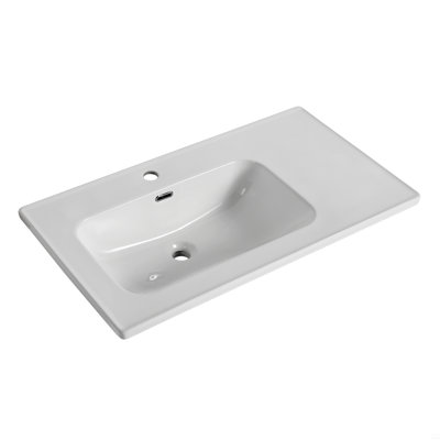 Dessus de meuble-lavabo en céramique 36 po (seulement avec lavabo)