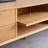 Solid wood minimalist log-style TV cabinet-86286535