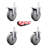 4 Piece Thermoplastic Rubber Caster Set