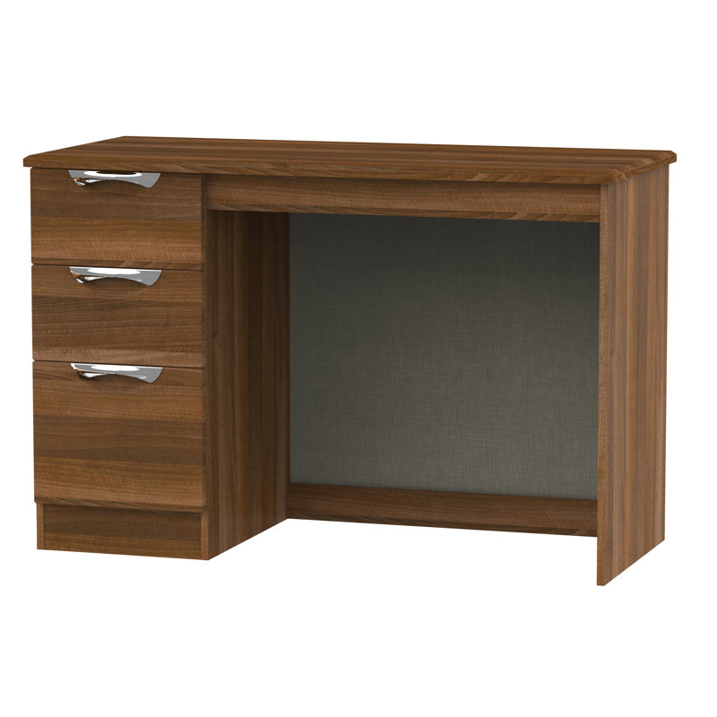 Fully Assembled Ratley Desk, Noche Walnut