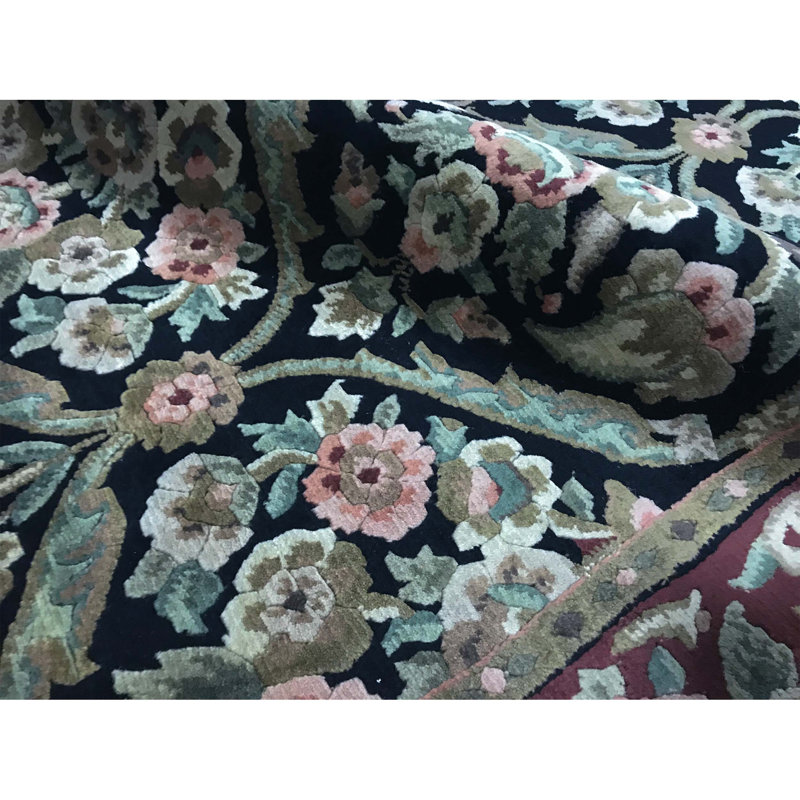 Hand-Knotted High-Quality Blue Area Rug