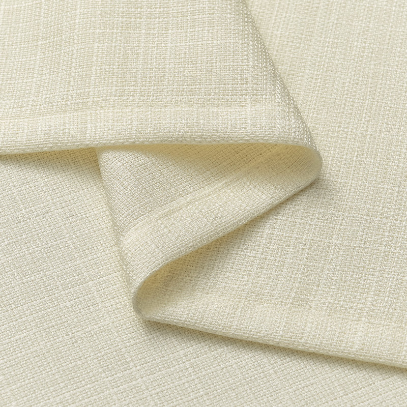 Draycott Light Filtering Polyester Gromments Curtains Panel(Set of 2), 52" W x 90" L, Beige
