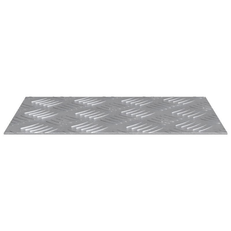 Aluminium 0.2 Cm Aluminium Stair Treads, Silver, Rectangle 20cm x 30cm