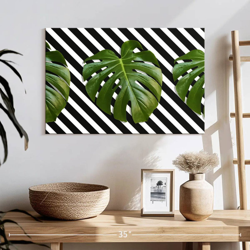 Harnek Hipster Monstera feuilles, H 16 po x l 24 po