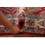 Tapis rouge fait à la main Kazak