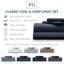 Ensemble de draps 100% coton 400 fils Cool & Crisp-1191251856-1191251860
