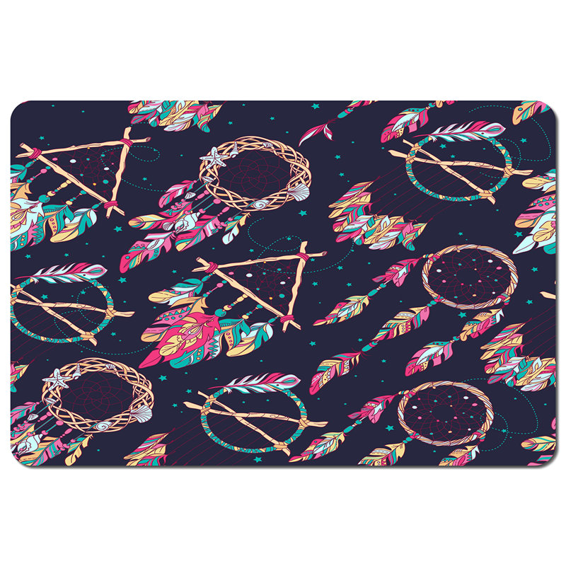 Thaddeus Polyester-Coated Hardboard Abstract Rectangle Placemat