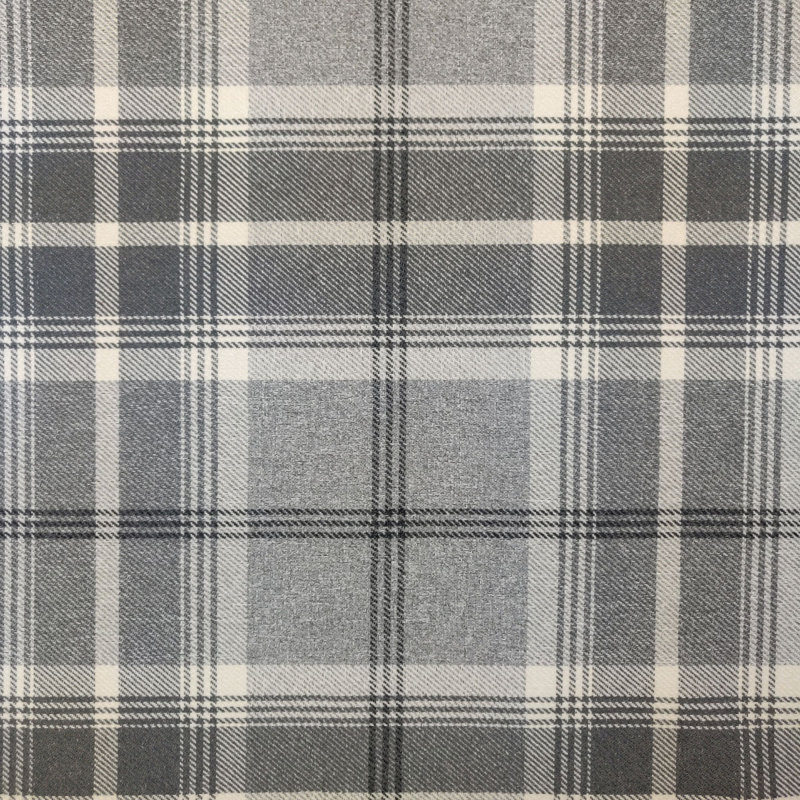 Grey Tartan Fireside Armchair, Grey