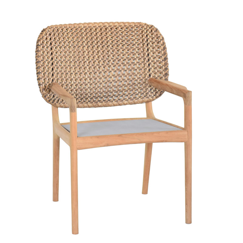 Fauteuil de salle à manger d'extérieur Akyee
