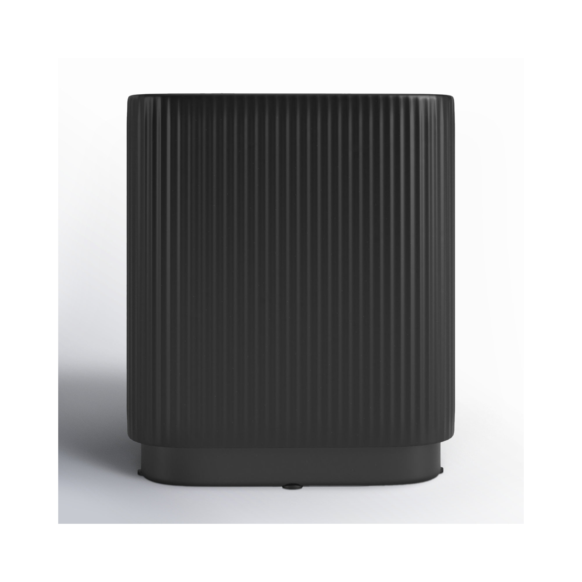 Ceramic Vase - Elegant Centerpiece, Perfect for Modern Living Spaces, Black, 8" H x 7" W x 3" D