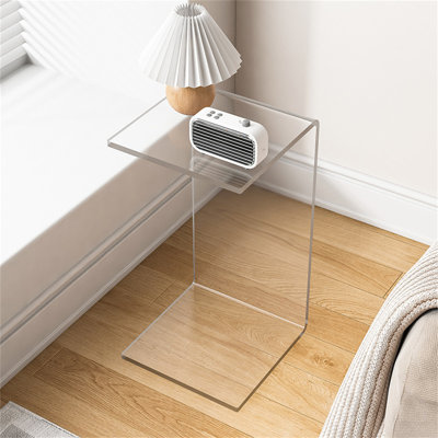 Acrylic Side Table - Living Room C-Shaped End Table Multi-Purpose Modern Decoration, Suitable For Living Room, Bedroom