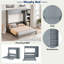 Lit escamotable avec bureau et tablettes Murphy-229458205-229458206