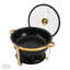 Lot de 2 chafing dishes, ensemble buffet chafing dish pour fête ou mariage-1242532440