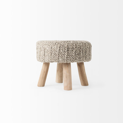 Tabouret d'appoint en bois massif Laverty