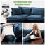 Canapé modulaire en forme de L 120 pouces, ensemble de canapé moderne surdimensionné à 3 places avec housse pour le bureau du salon, tissu chenille-517580920